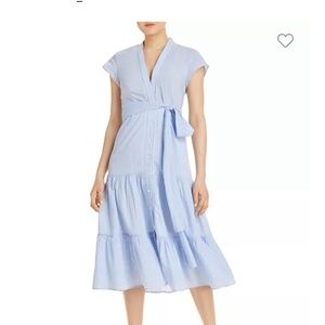 Kobi Halperin Amira Micro Striped Tiered Shirtdress XS. Never worn. No tags